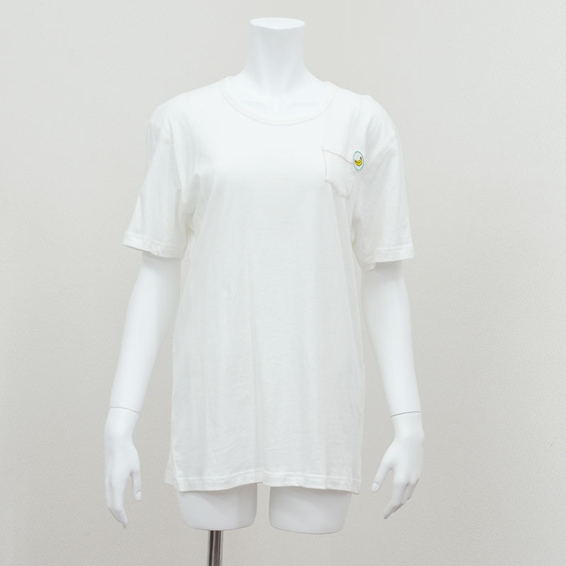 【BANANA Tees】Apple Pocket WHITE