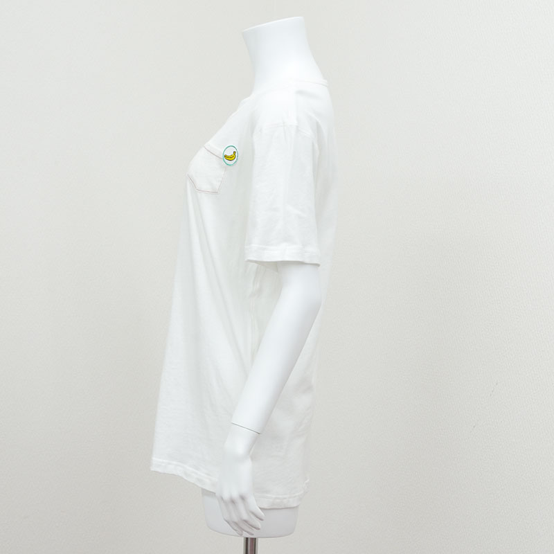 【BANANA Tees】Apple Pocket WHITE