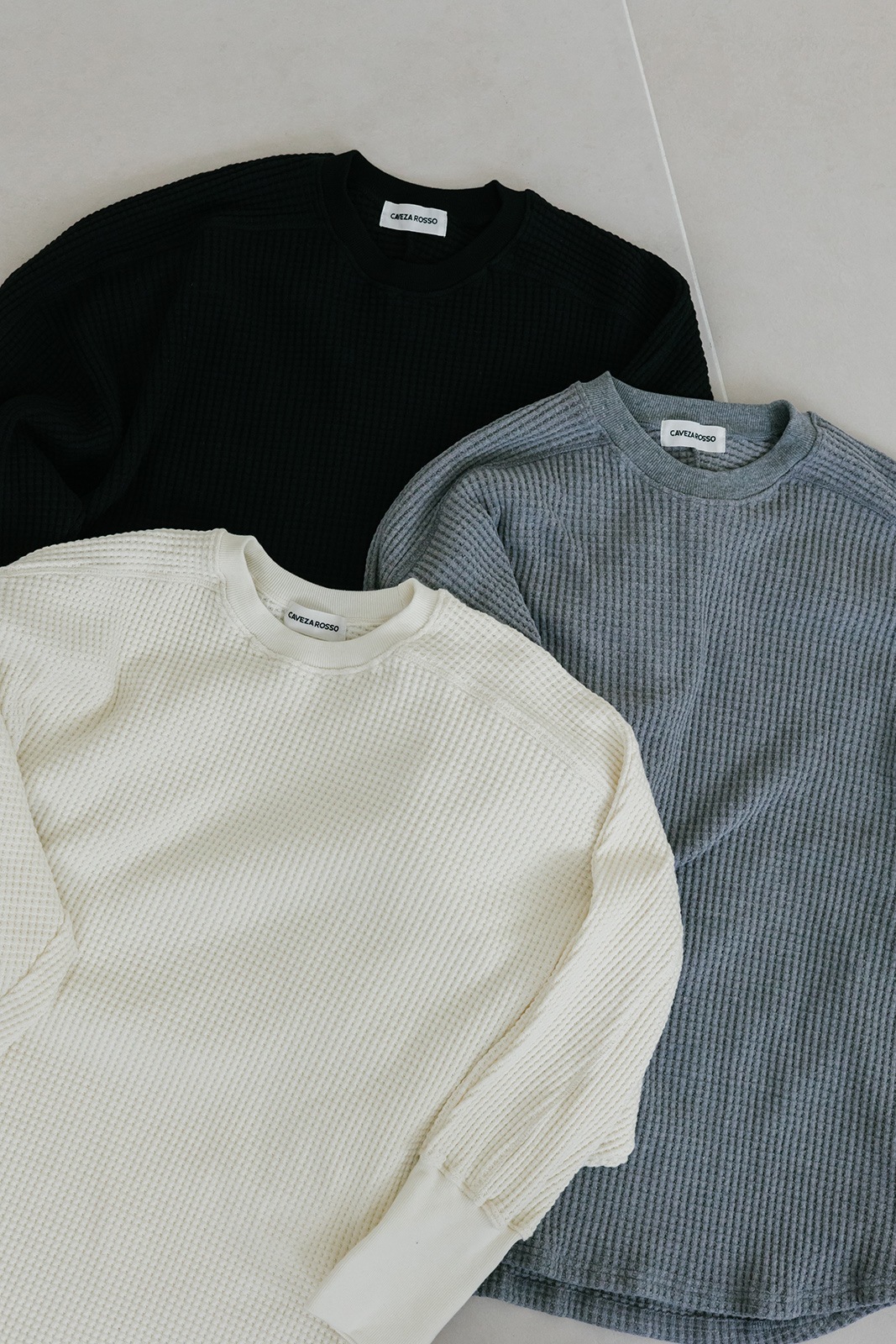 11/14 19:00再販売＞ワッフルベーシックロンT/CAVEZA ROSSO  