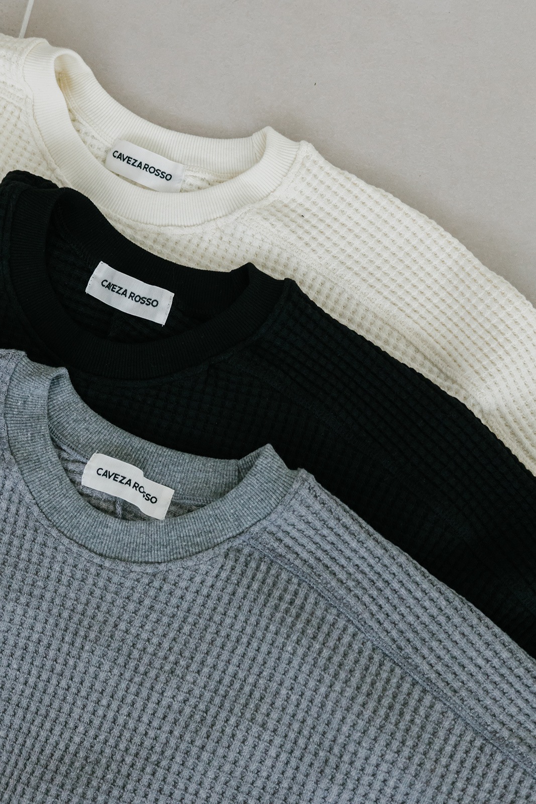 11/14 19:00再販売＞ワッフルベーシックロンT/CAVEZA ROSSO  