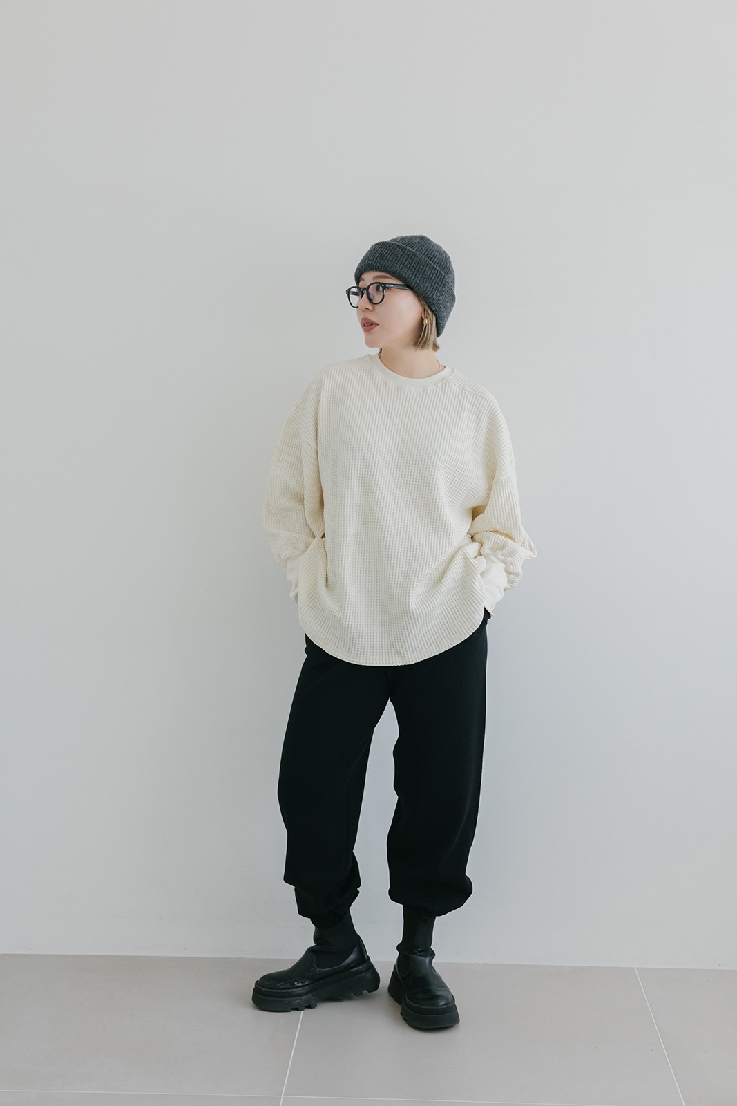 11/14 19:00再販売＞ワッフルベーシックロンT/CAVEZA ROSSO  