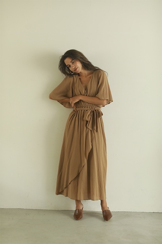 カシュクールラッフルワンピース Caveza Rosso カベサロッソ All Item Caveza Rosso