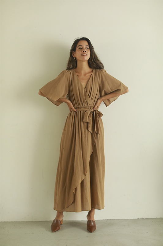 カシュクールラッフルワンピース Caveza Rosso カベサロッソ All Item Caveza Rosso