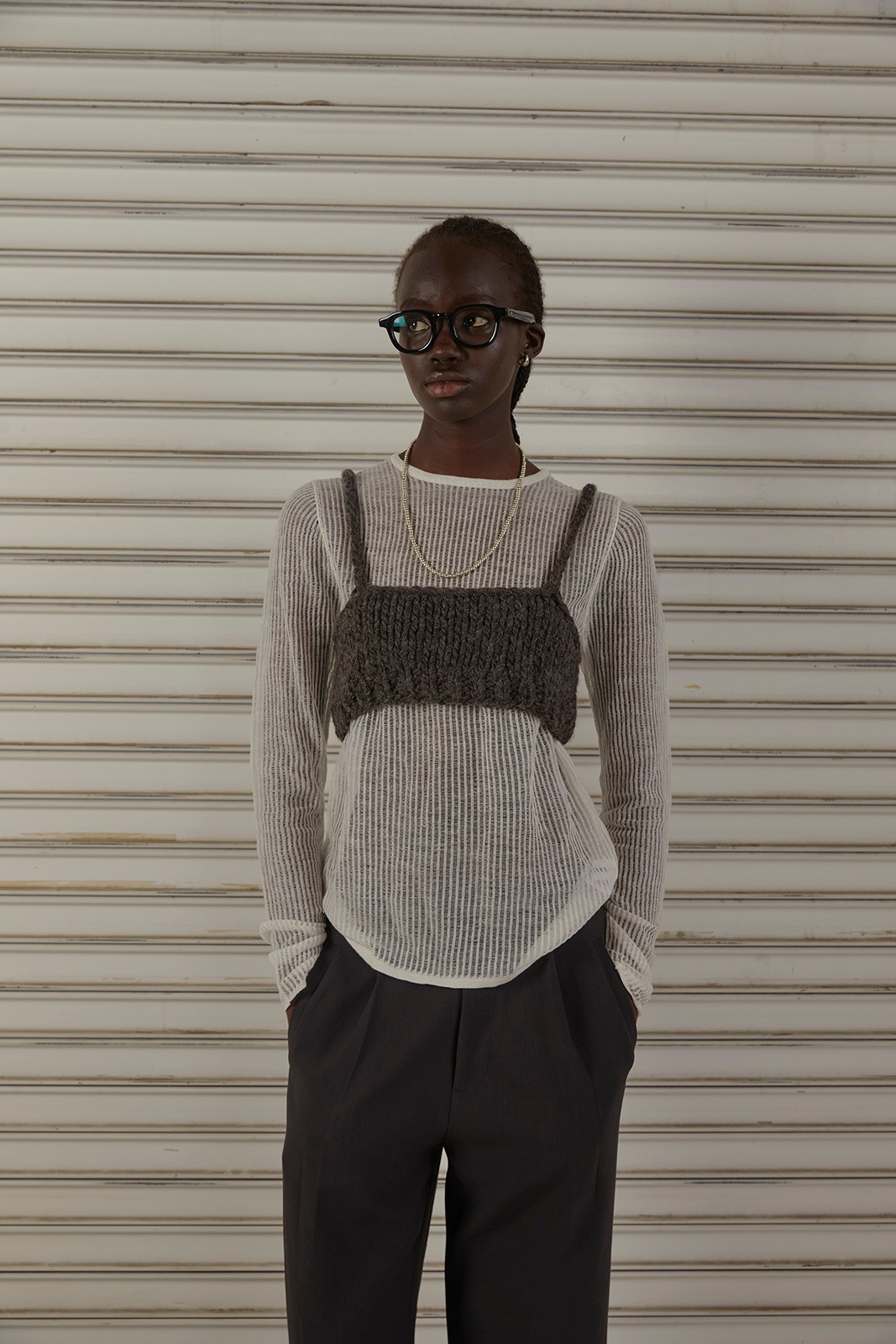 ローゲージニットビスチェ/CAVEZA ROSSO/カベサロッソ | NEW