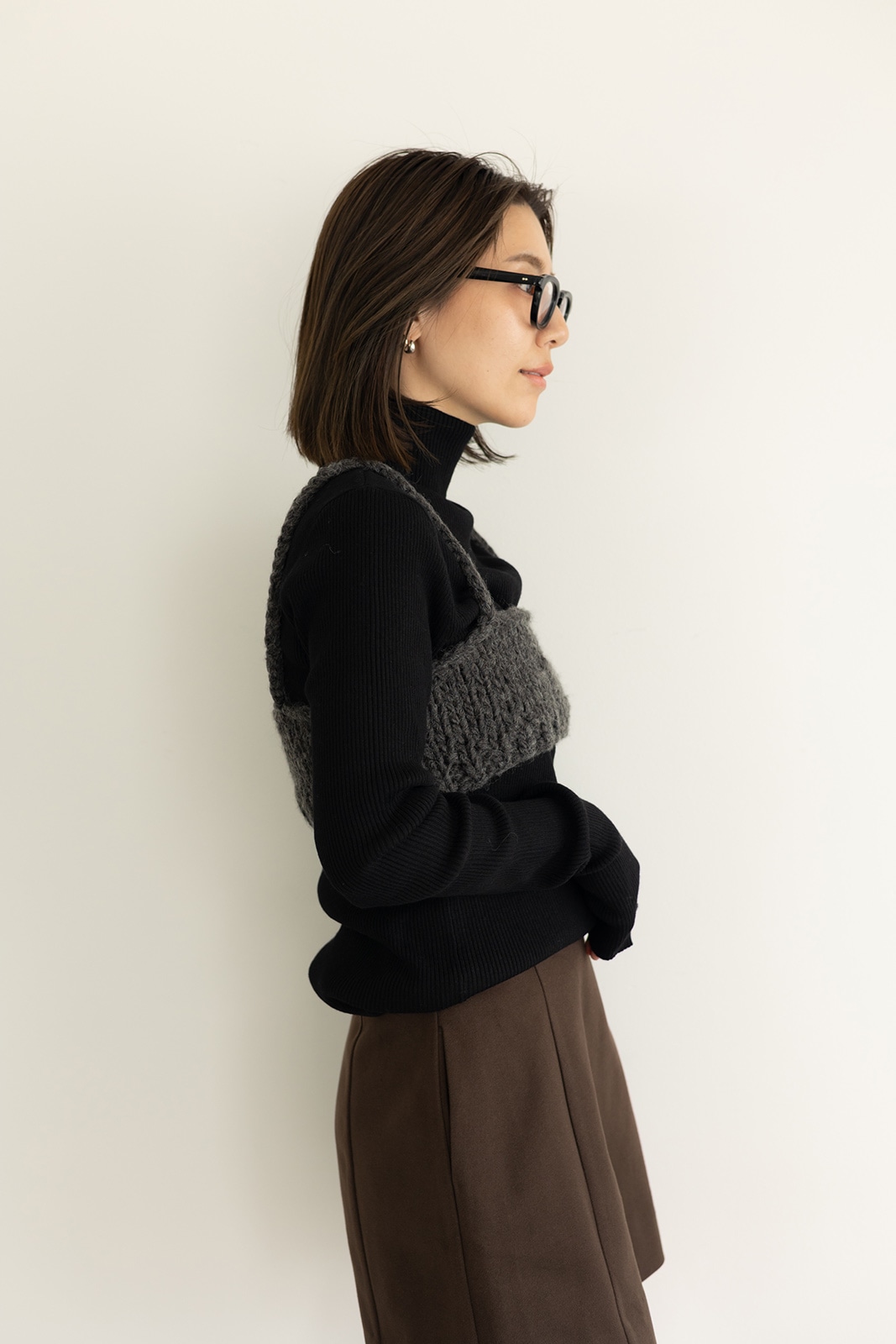 CAVEZA ROSSO Uネックローゲージニットベスト CAVEZA ROSSO - Uネックローゲージニットベスト (グレー) | Sir online