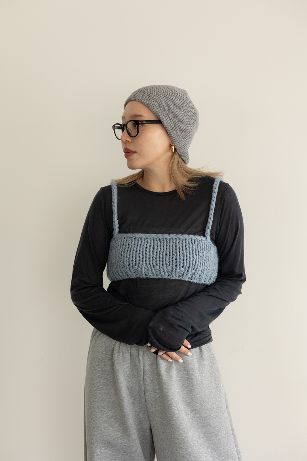 CAVEZA ROSSO Uネックローゲージニットベスト omjLF68m7XsD.jpg?width=768