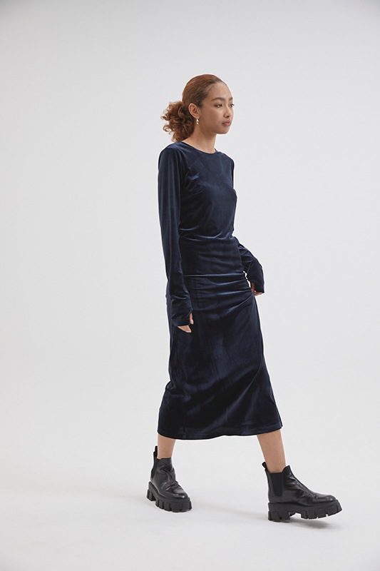 フィンガーホールベロアワンピース/CAVEZA ROSSO/カベサロッソ | ALL