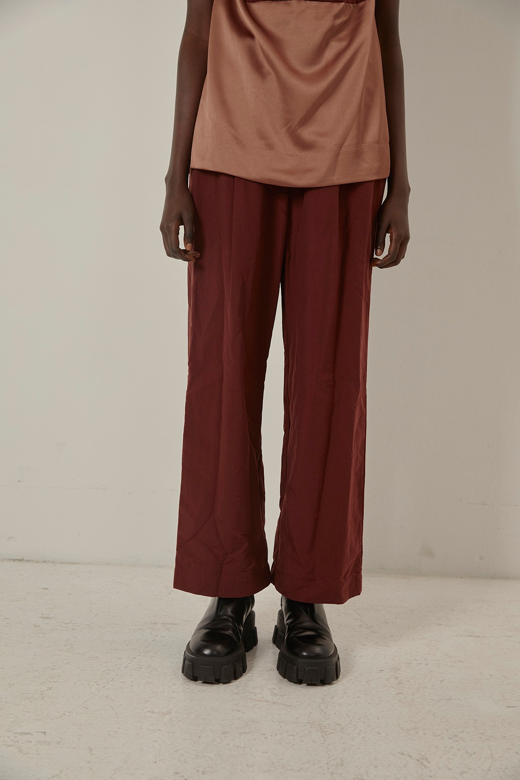 8/7 19:00発売＞ナイロンタッサーストレートパンツ/CAVEZA ROSSO