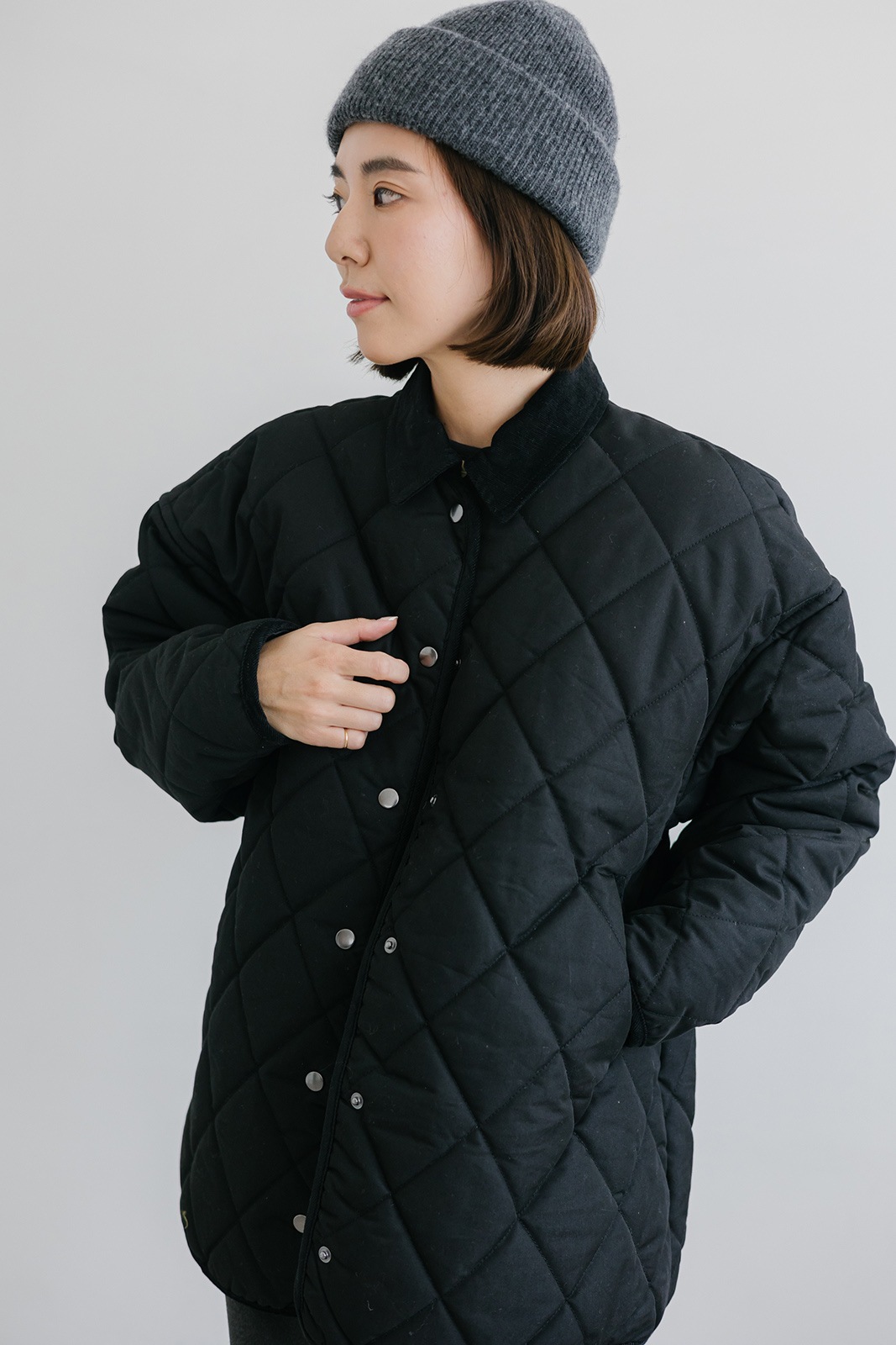 CAVEZAROSSO カベサロッソ　コーデュロイカラーキルトブルゾン サンプル品＞コーデュロイカラーキルトブルゾン/CAVEZA ROSSO