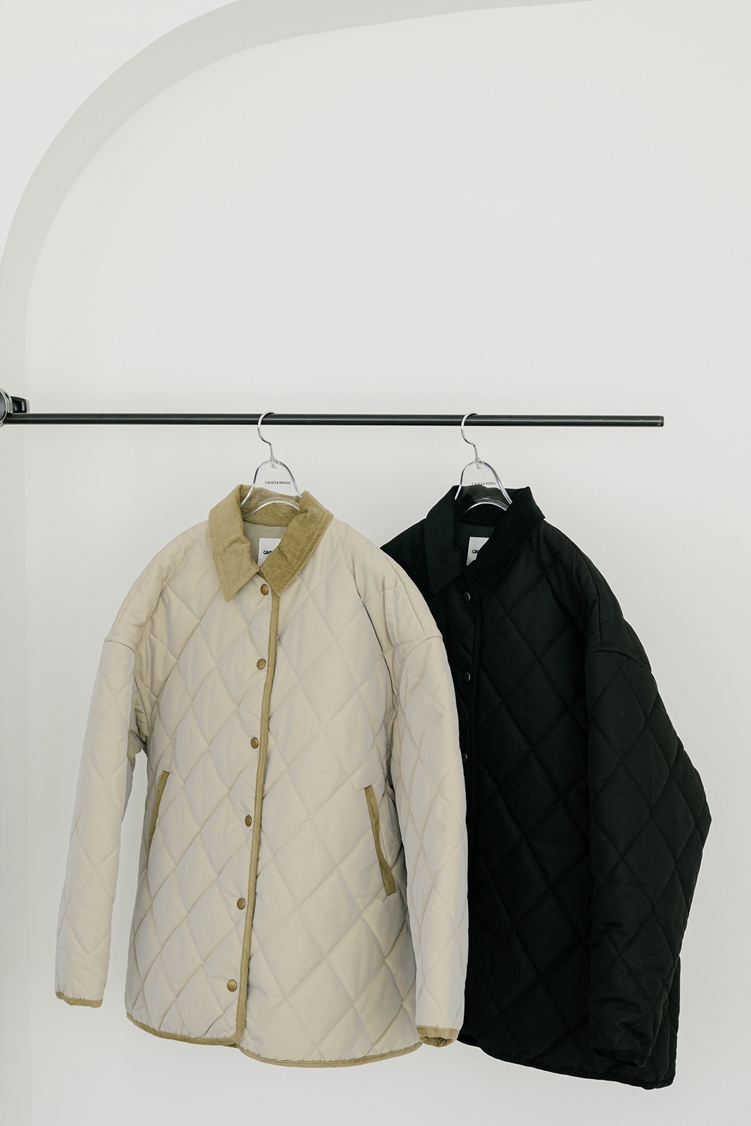 CAVEZAROSSO カベサロッソ　コーデュロイカラーキルトブルゾン サンプル品＞コーデュロイカラーキルトブルゾン/CAVEZA ROSSO