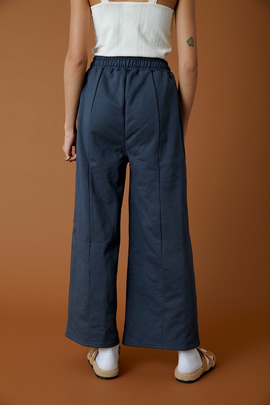 センターシームワイドスウェットロゴパンツ/CAVEZA ROSSO/カベサロッソ  