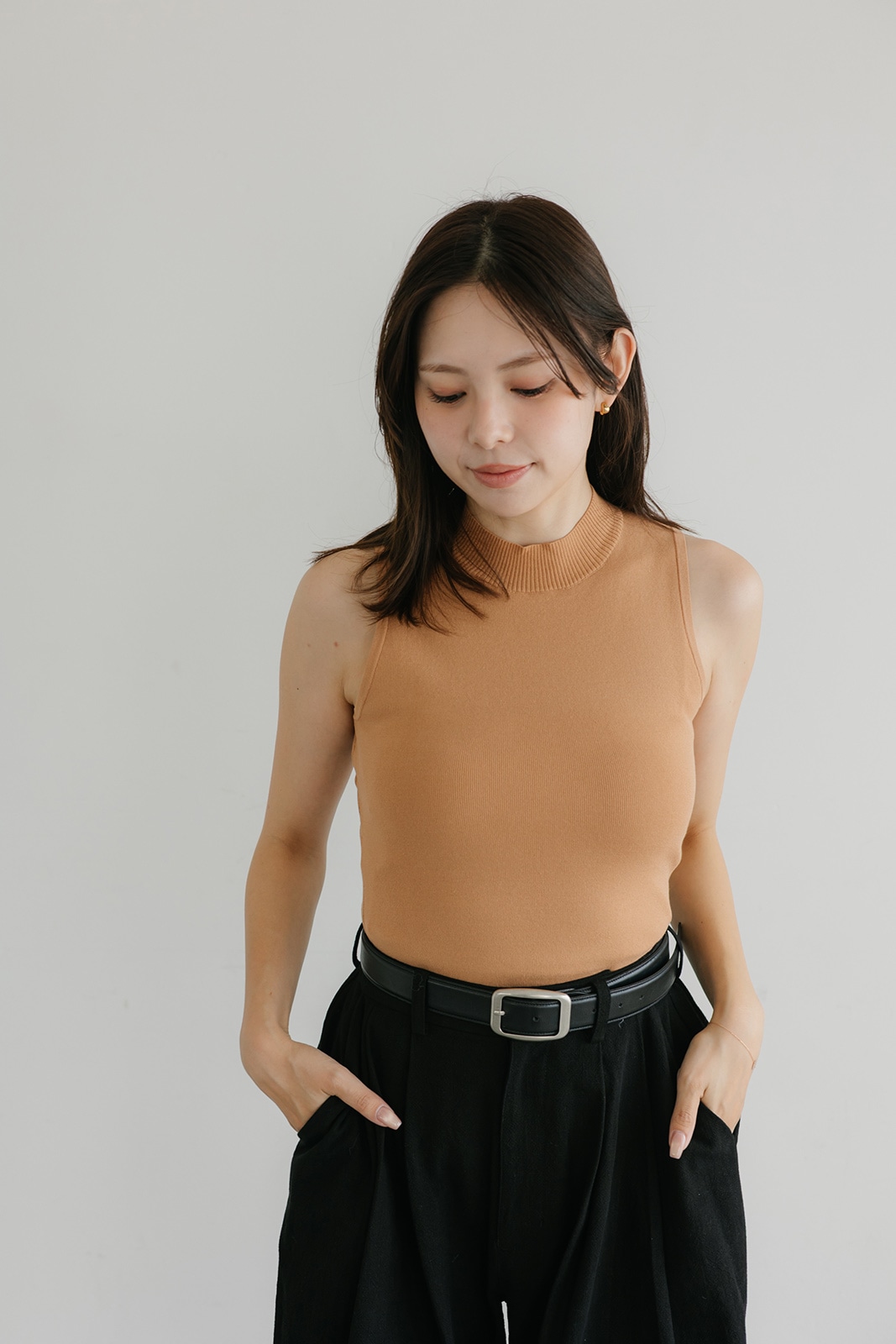 モックネックニットボディスーツ/CAVEZA ROSSO/カベサロッソ7/2 | NEW