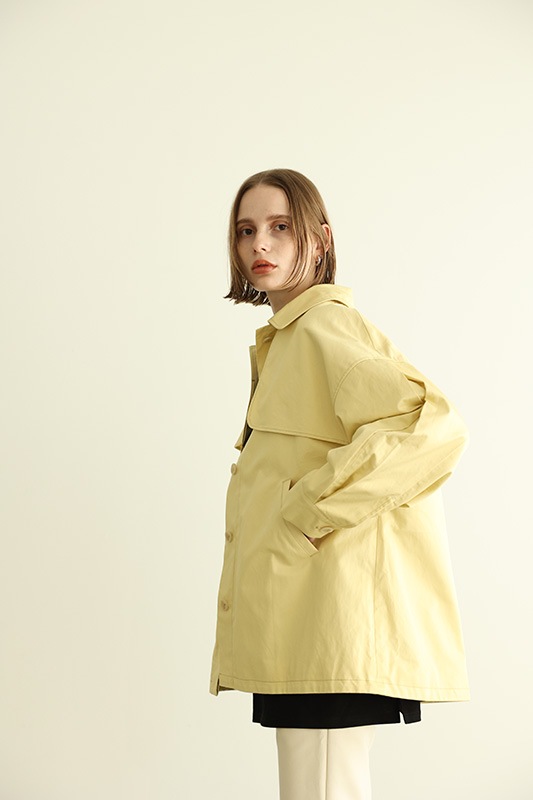 カベサロッソ ロングコート ROSSO ギャザーオーバーコート ステン