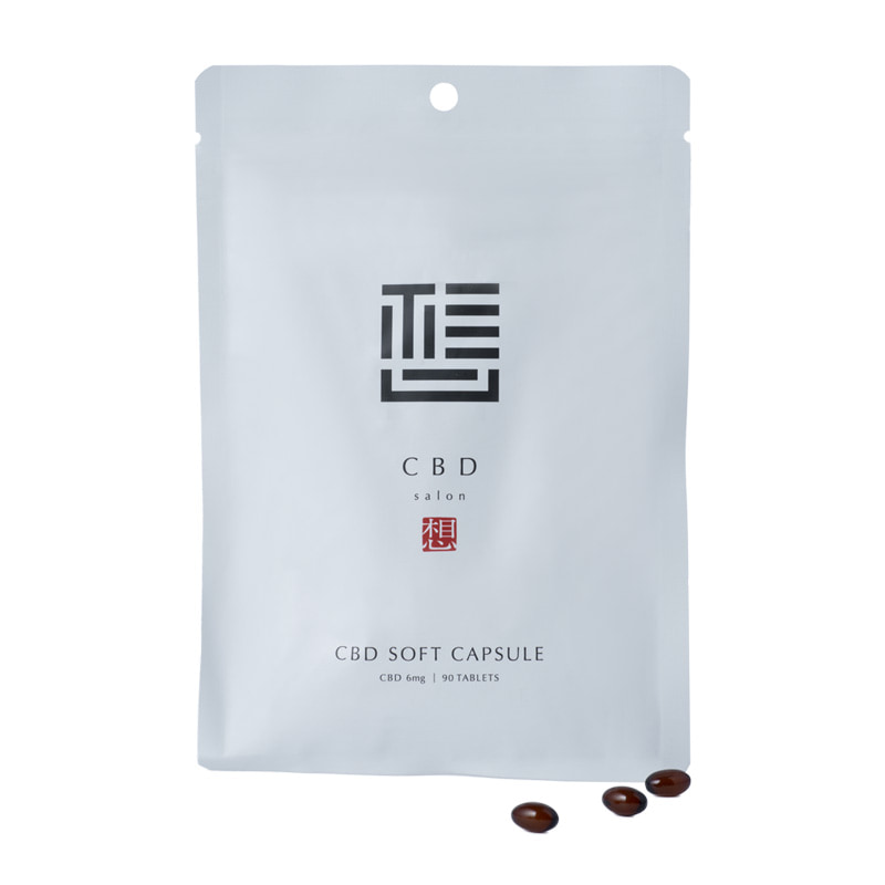 「CBD salon 想」CBDソフトカプセル 6mg 90粒入り