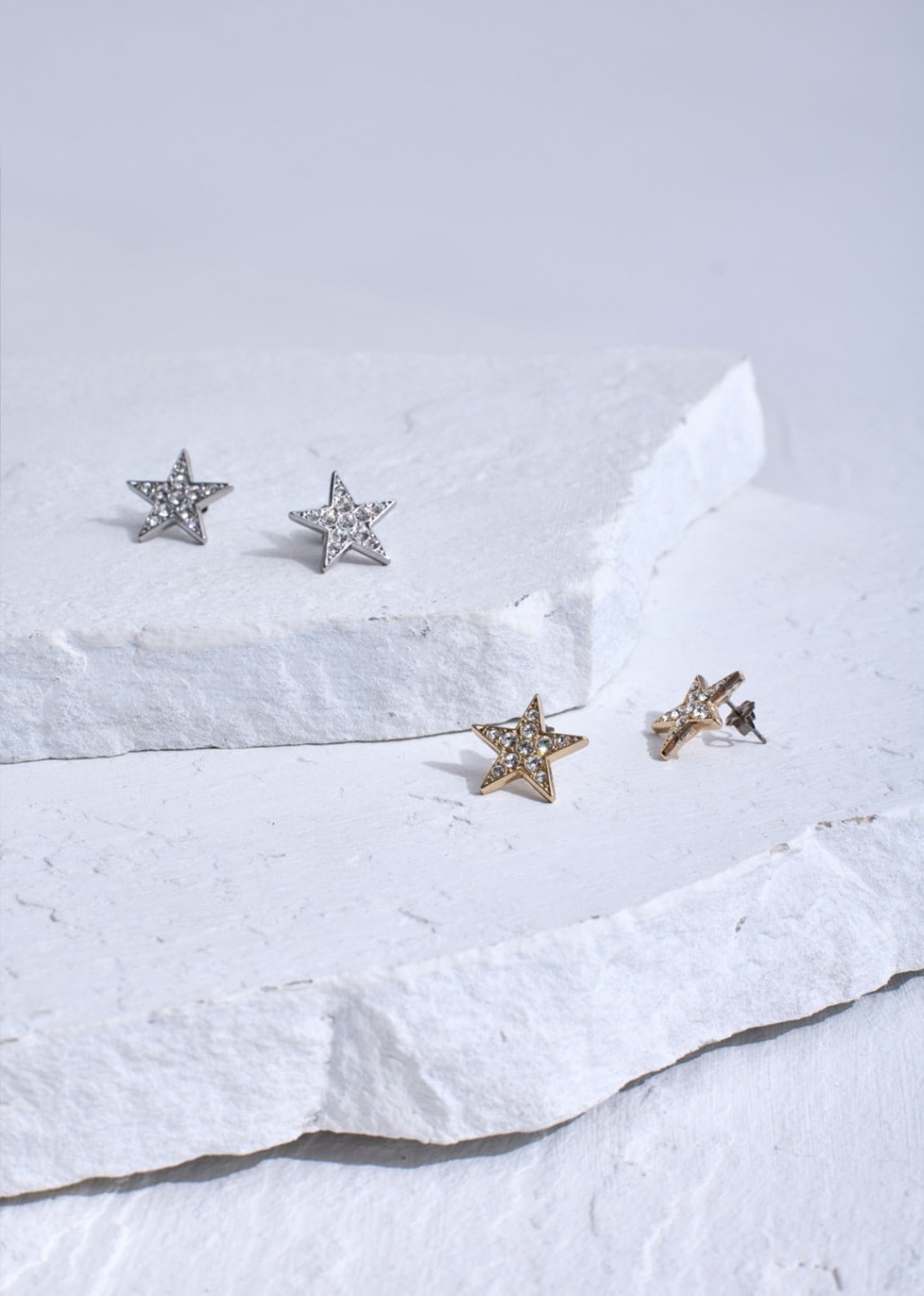 【Sea`ds Mara】 ツインクリングスターピアス