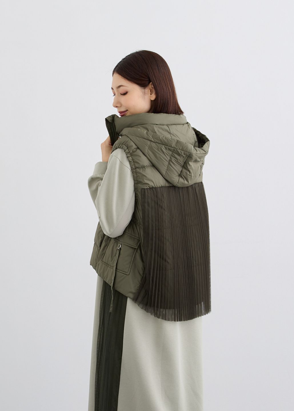 tsuyok48 さま専用 クールカレン　ポンチョコート　リバーシブル レーヨンウール リバーシブルポンチョ | maison TOMORROWLAND