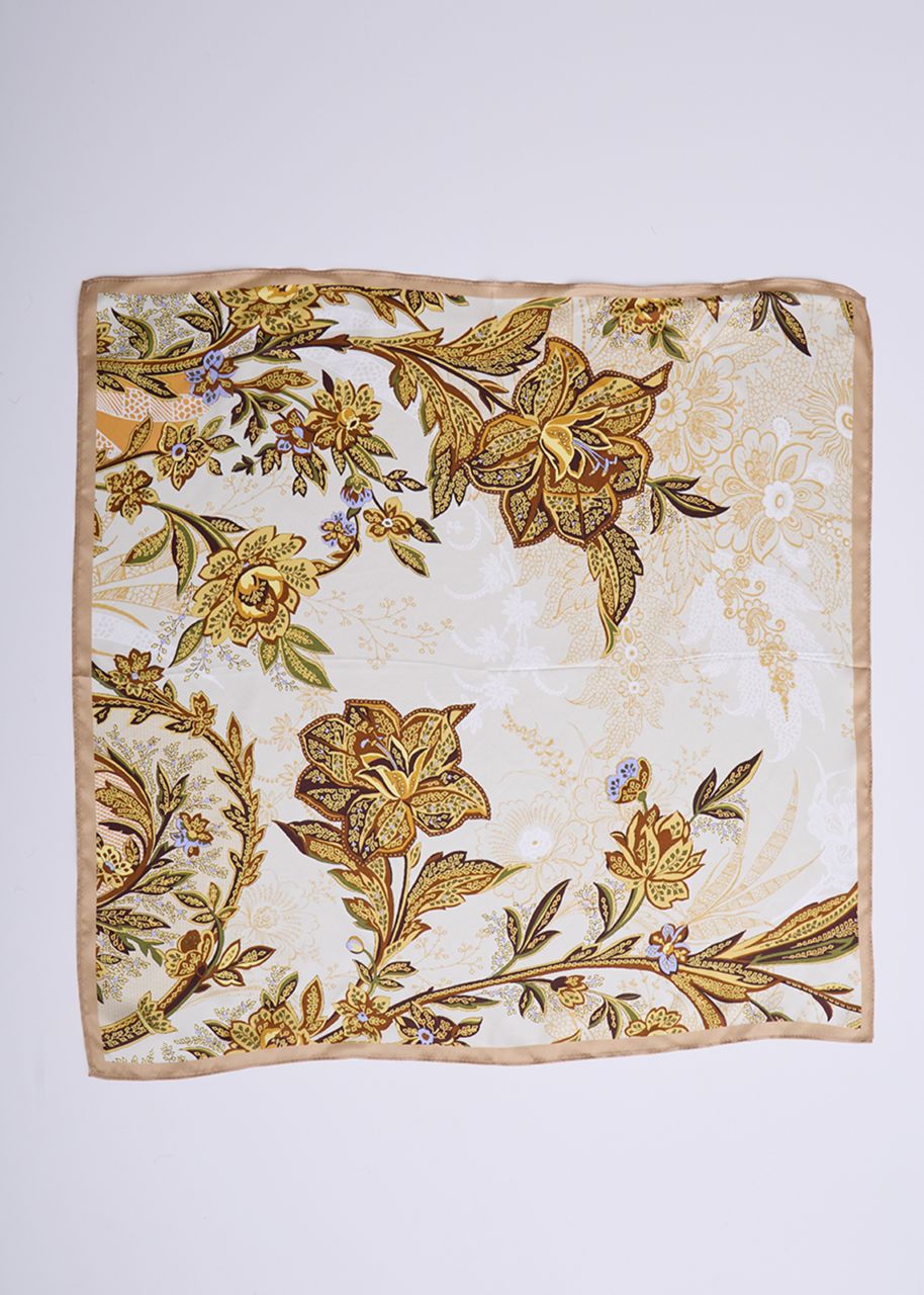 【PLUS an】シルク スカーフ