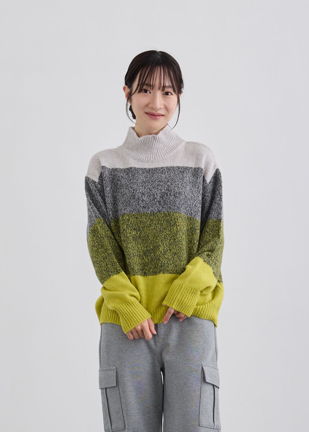 【LUISMARI】イタリー製 グラデーション ボーダー ニット