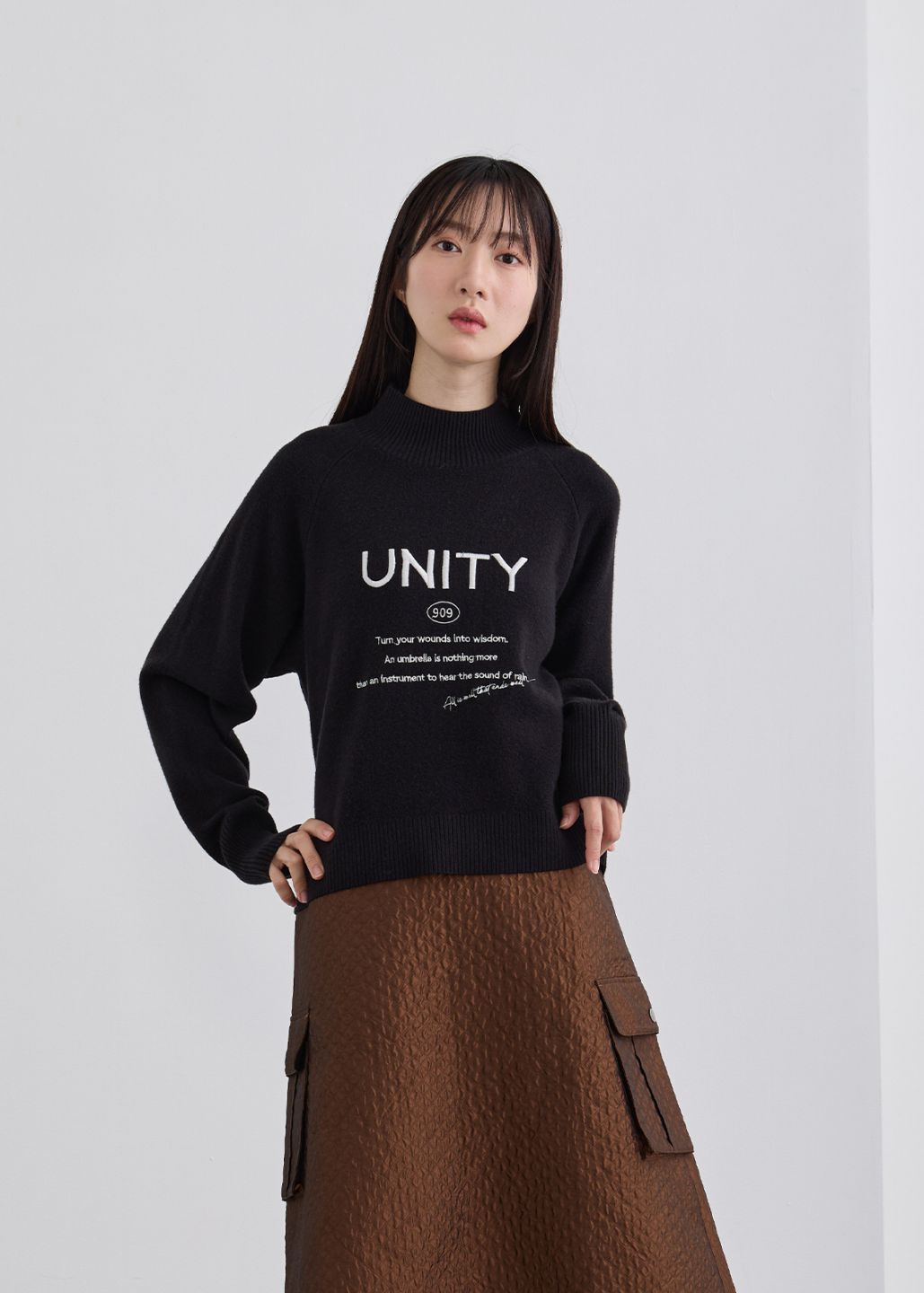 【neuf cent neuf】ロゴ ニット プルオーパー