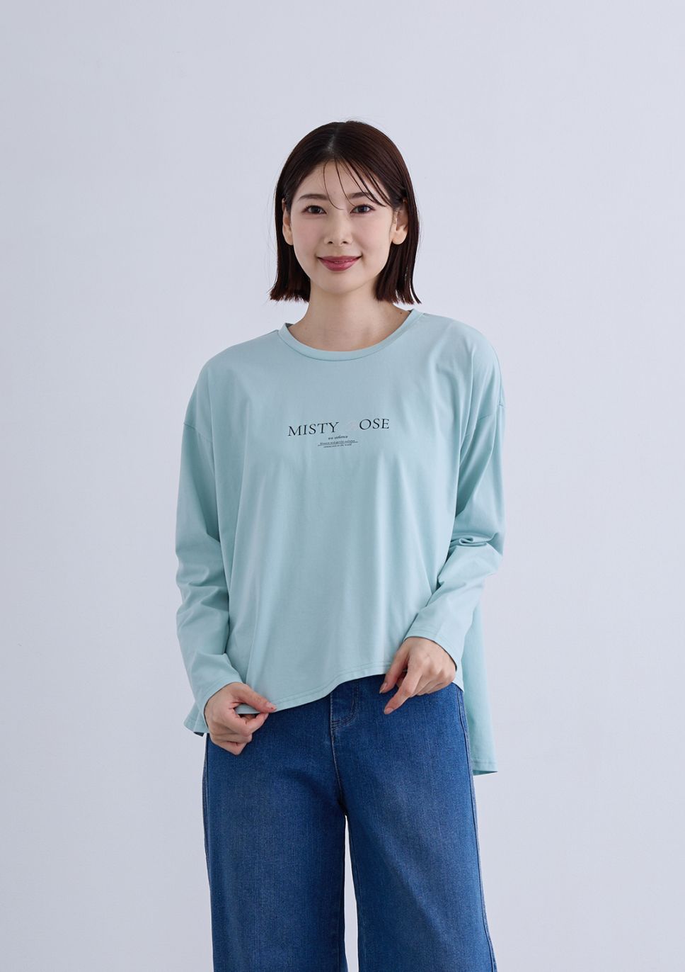 【KOOS】アシメ ヘム ロゴ カットソー