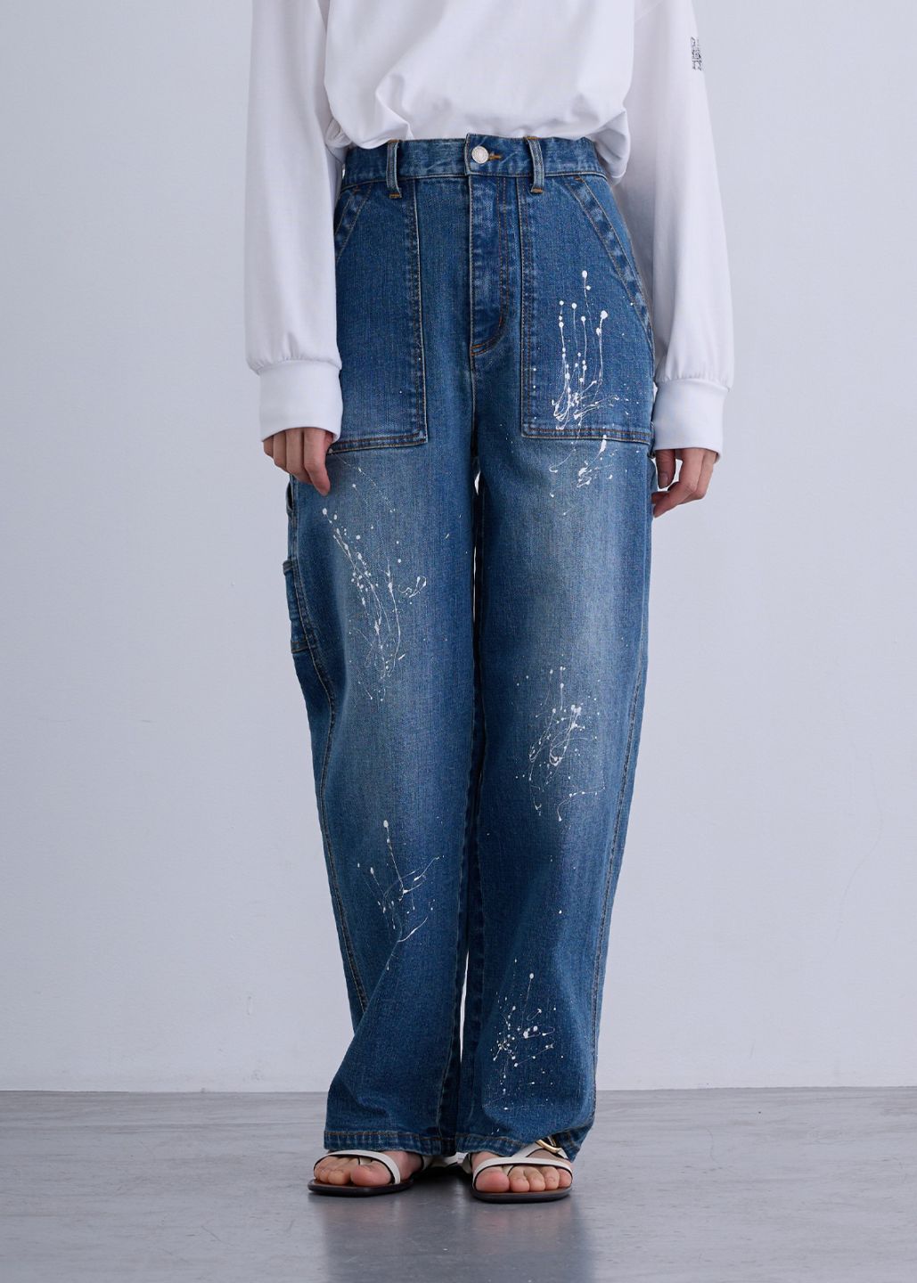 【LUIS MARI】ハンド ペイント デニム