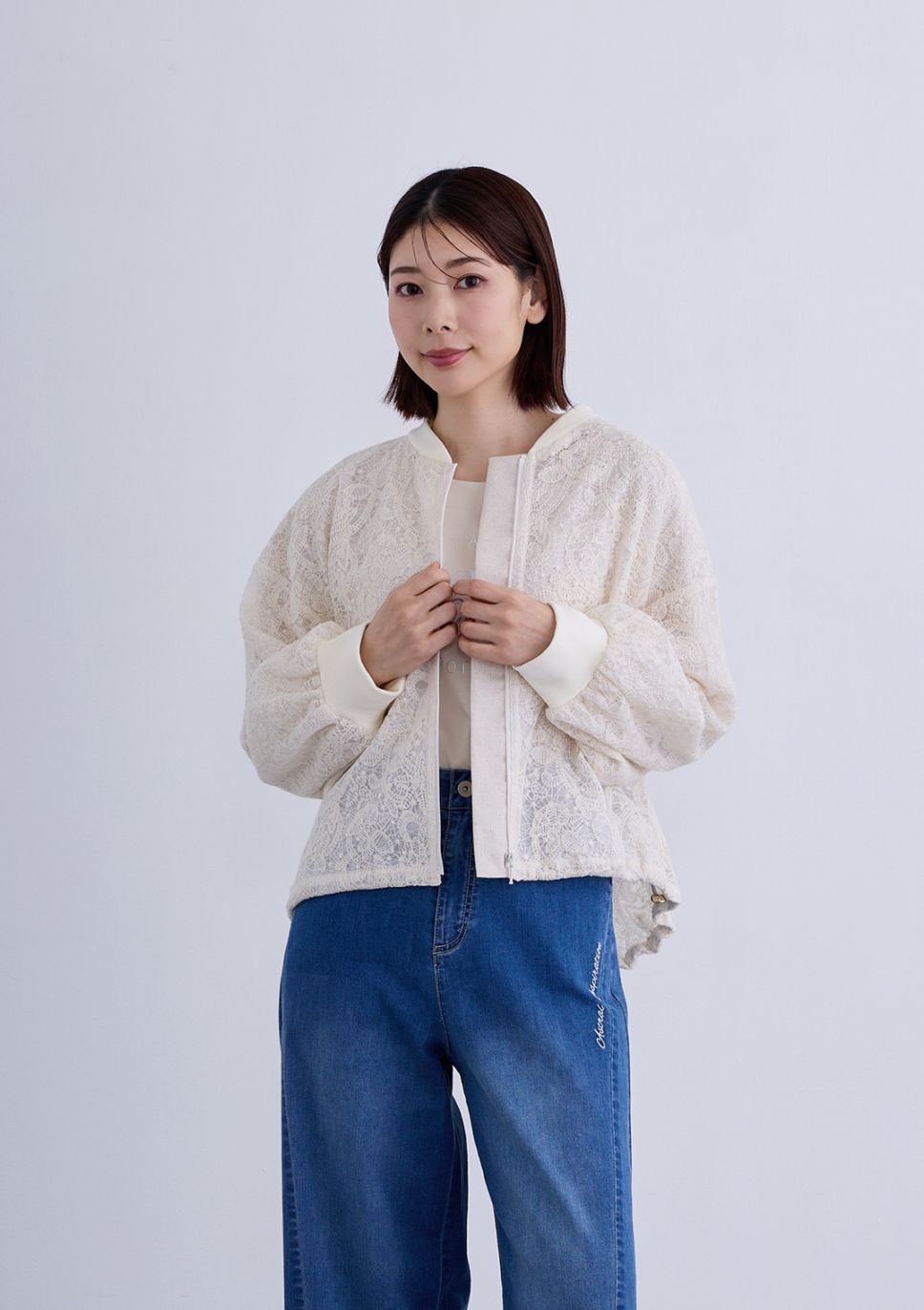 【KOOS】レーシー ZIP ブルゾン