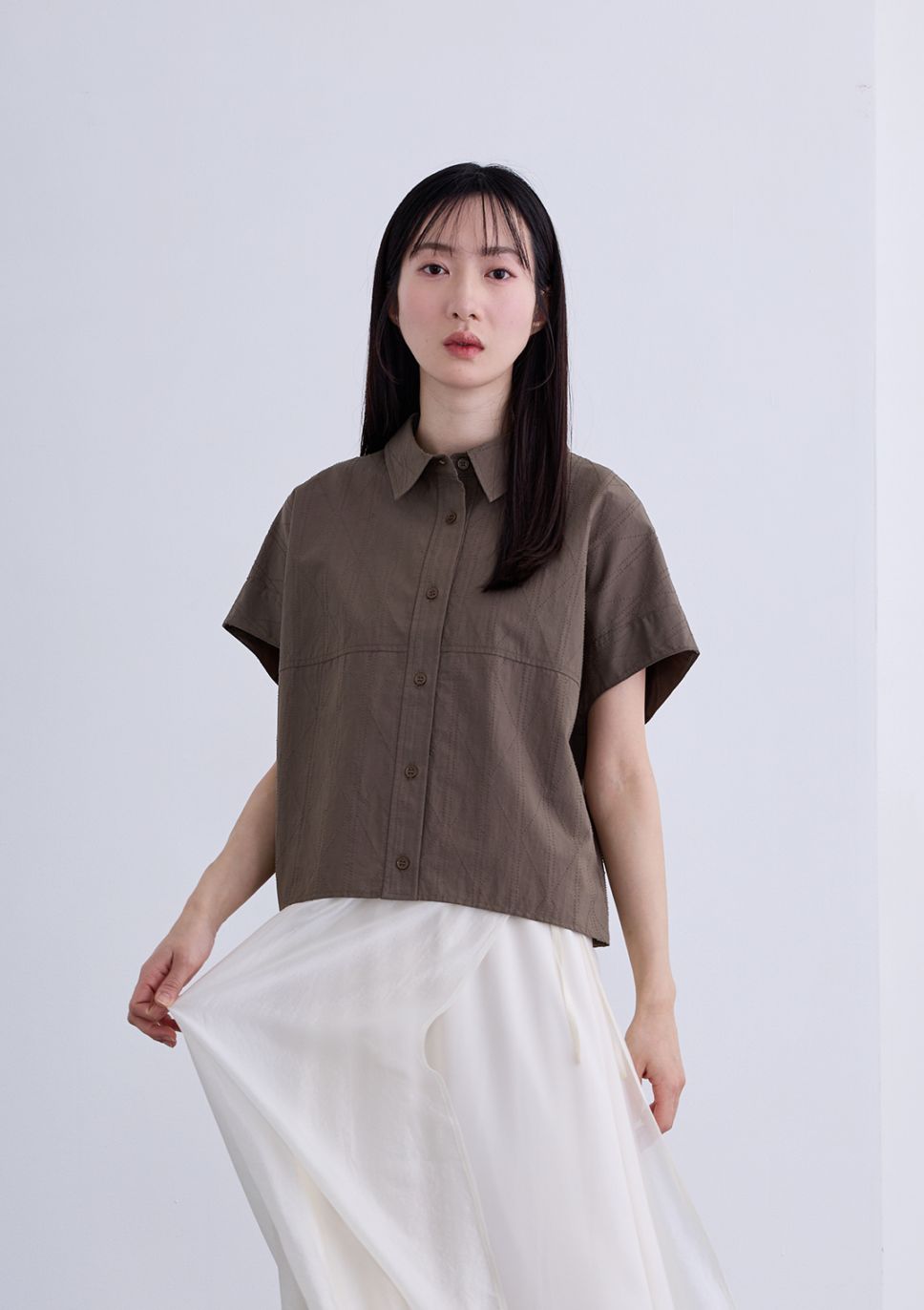 【neuf cent neuf】フレンチ スリーブ ブラウス