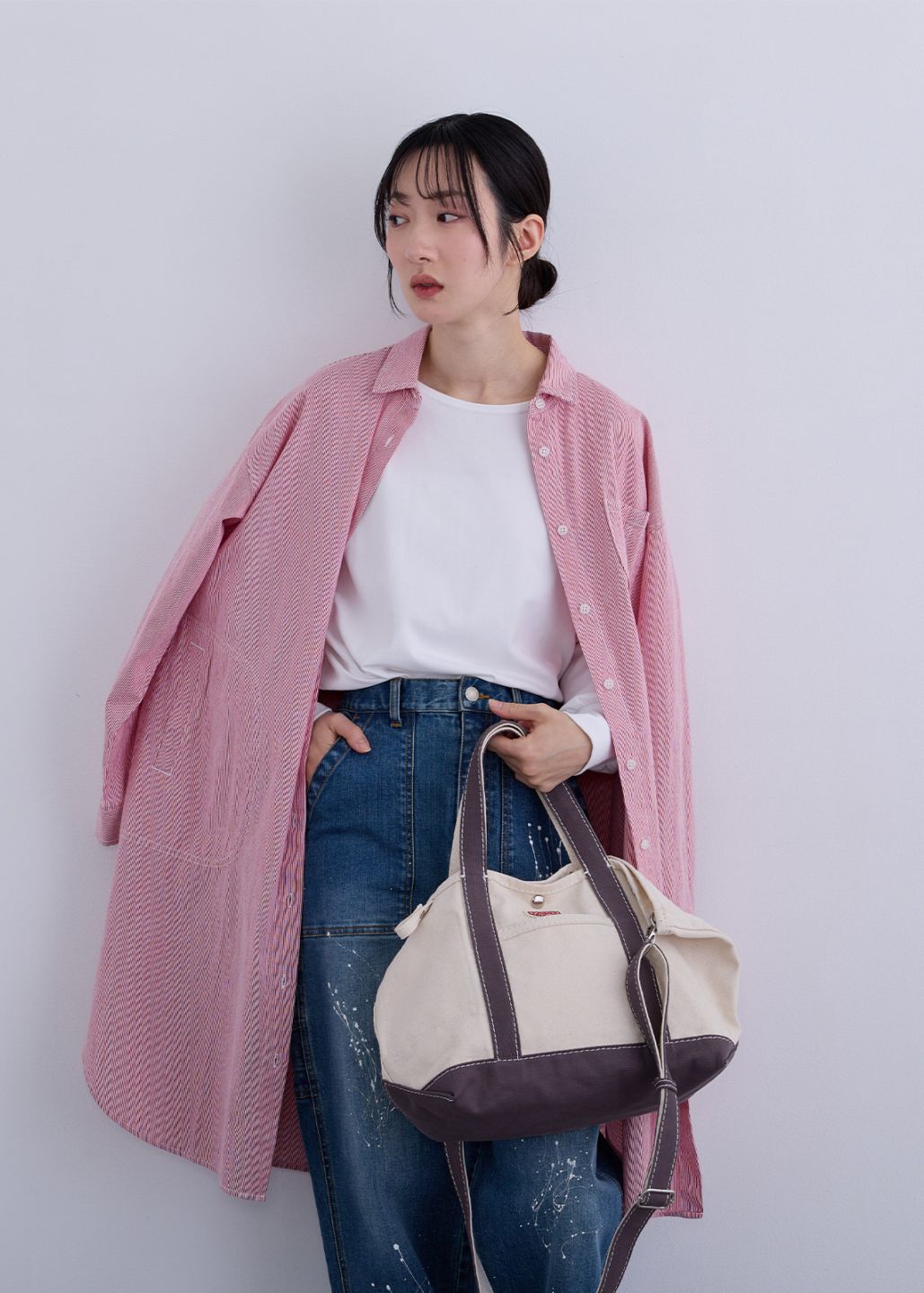 【PLUS an】キャンバス トート バッグ