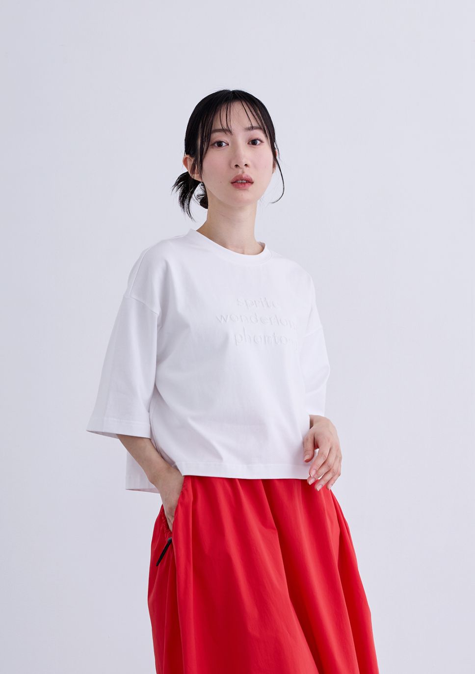 【LUIS MARI】スパンコール ロゴ カットソー