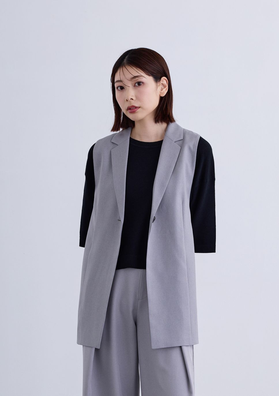 【KOOS】バック ZIP テーラード ジレ