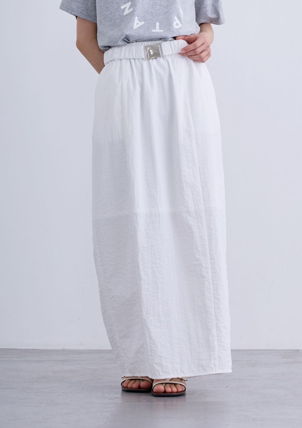 【neuf cent neuf】ベルテッド コクーン スカート