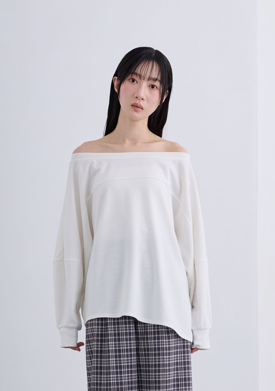 【SUMMER SALE】【neuf cent neuf】オフショル アシンメトリー トップ