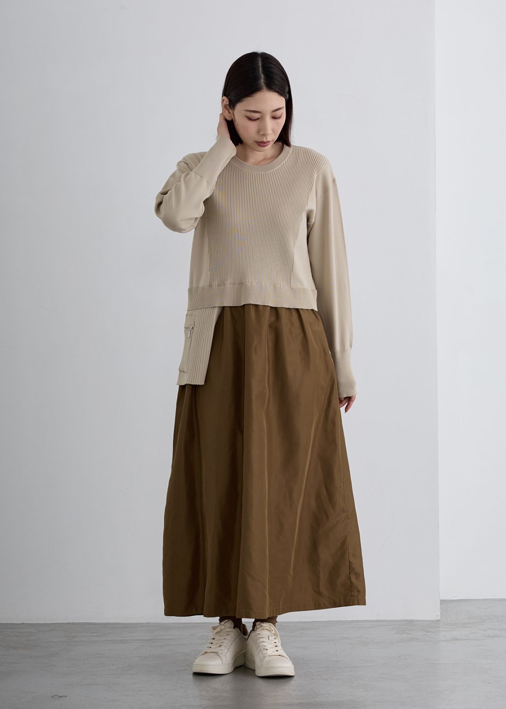 クールカレアンFémicité ダウンコート 38 キャメル　mika NEW ARRIVAL | Cour Carre an ONLINE STORE