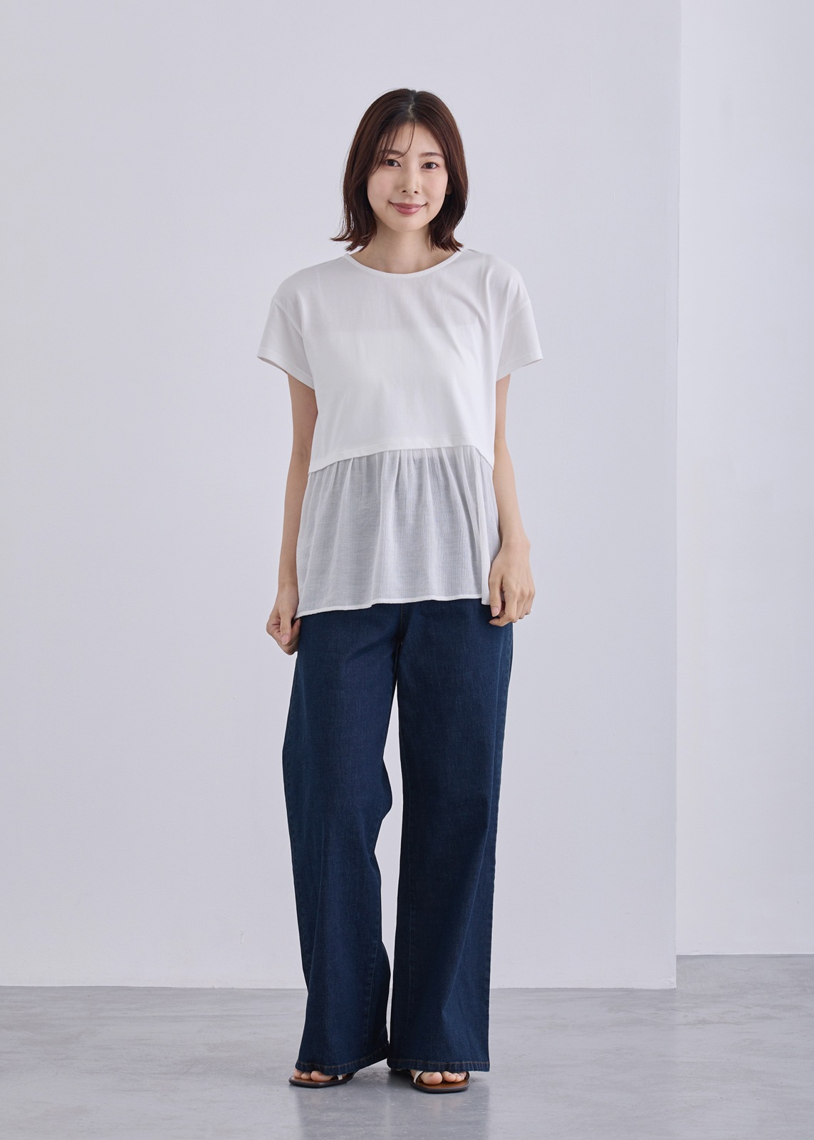 【KOOS】シアー ペプラム　カットソー