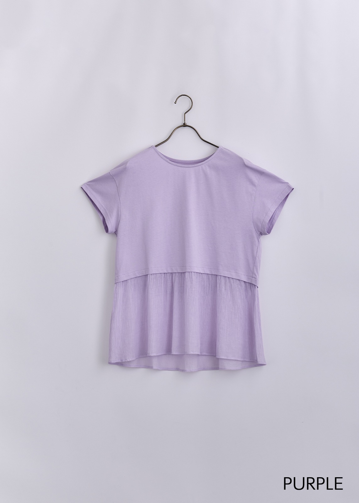 【KOOS】シアー ペプラム　カットソー