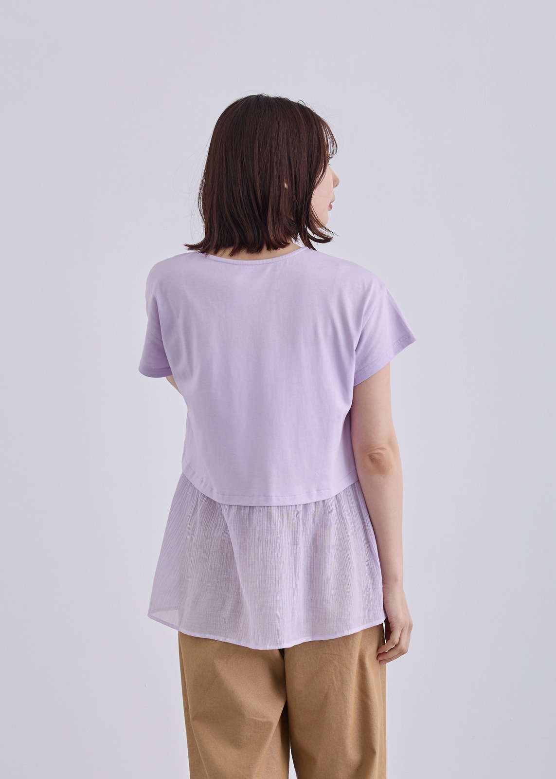 【KOOS】シアー ペプラム　カットソー