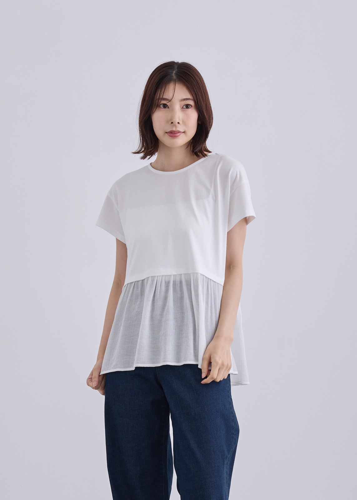 【KOOS】シアー ペプラム　カットソー