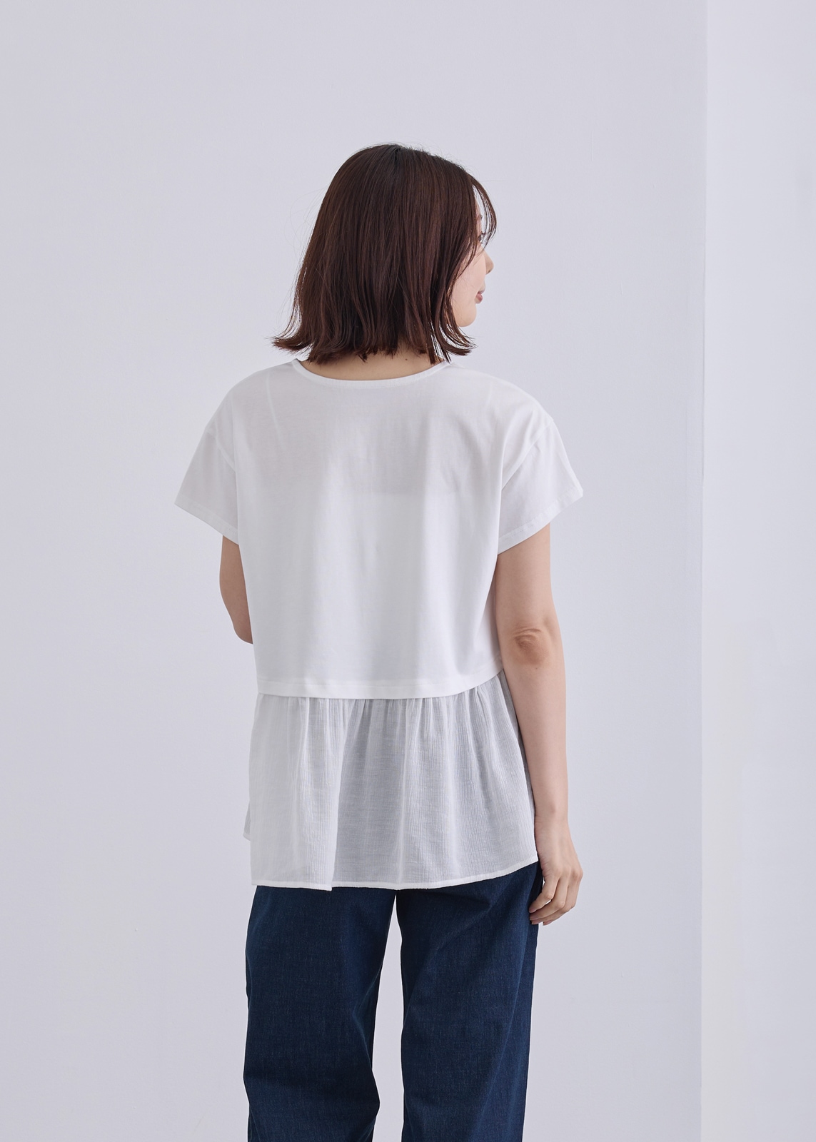 【KOOS】シアー ペプラム　カットソー