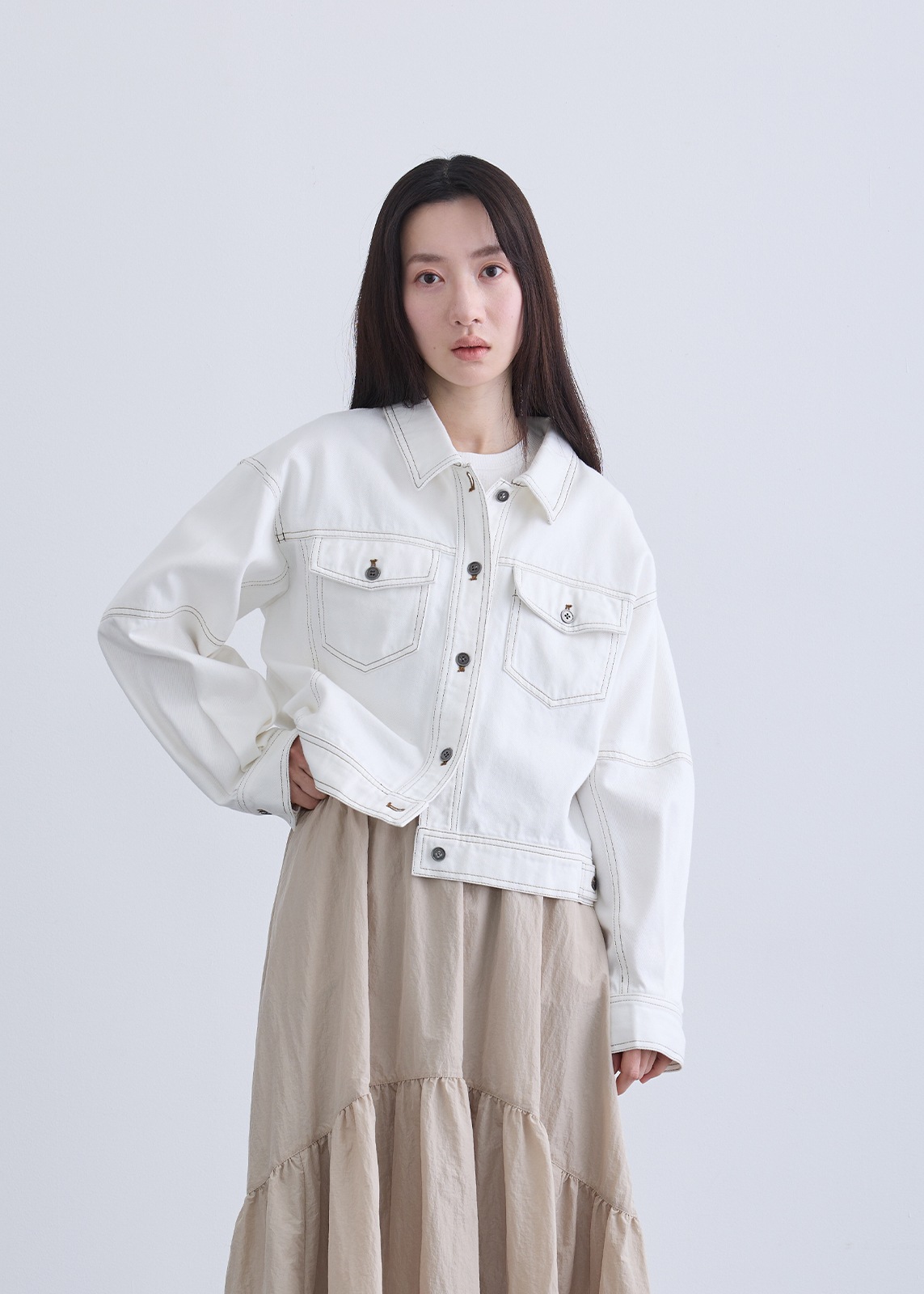 【Femicite】ドライ デニム Gジャン