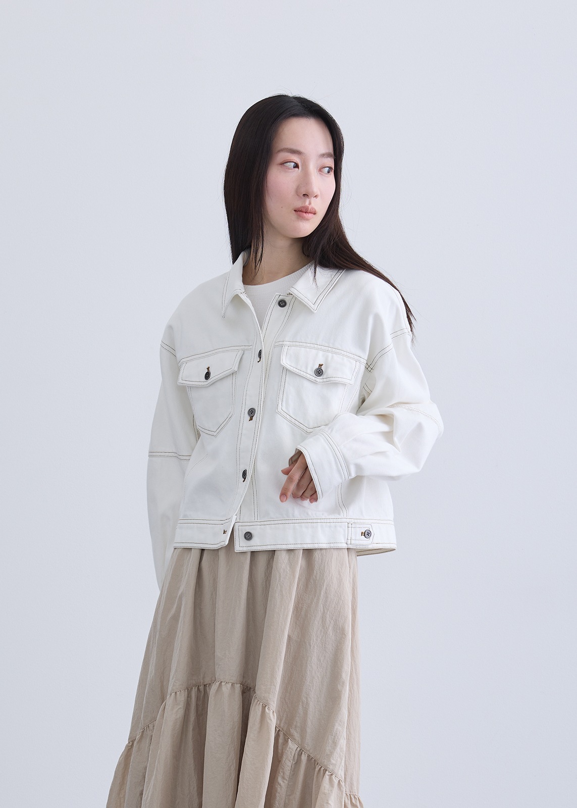 【Femicite】ドライ デニム Gジャン