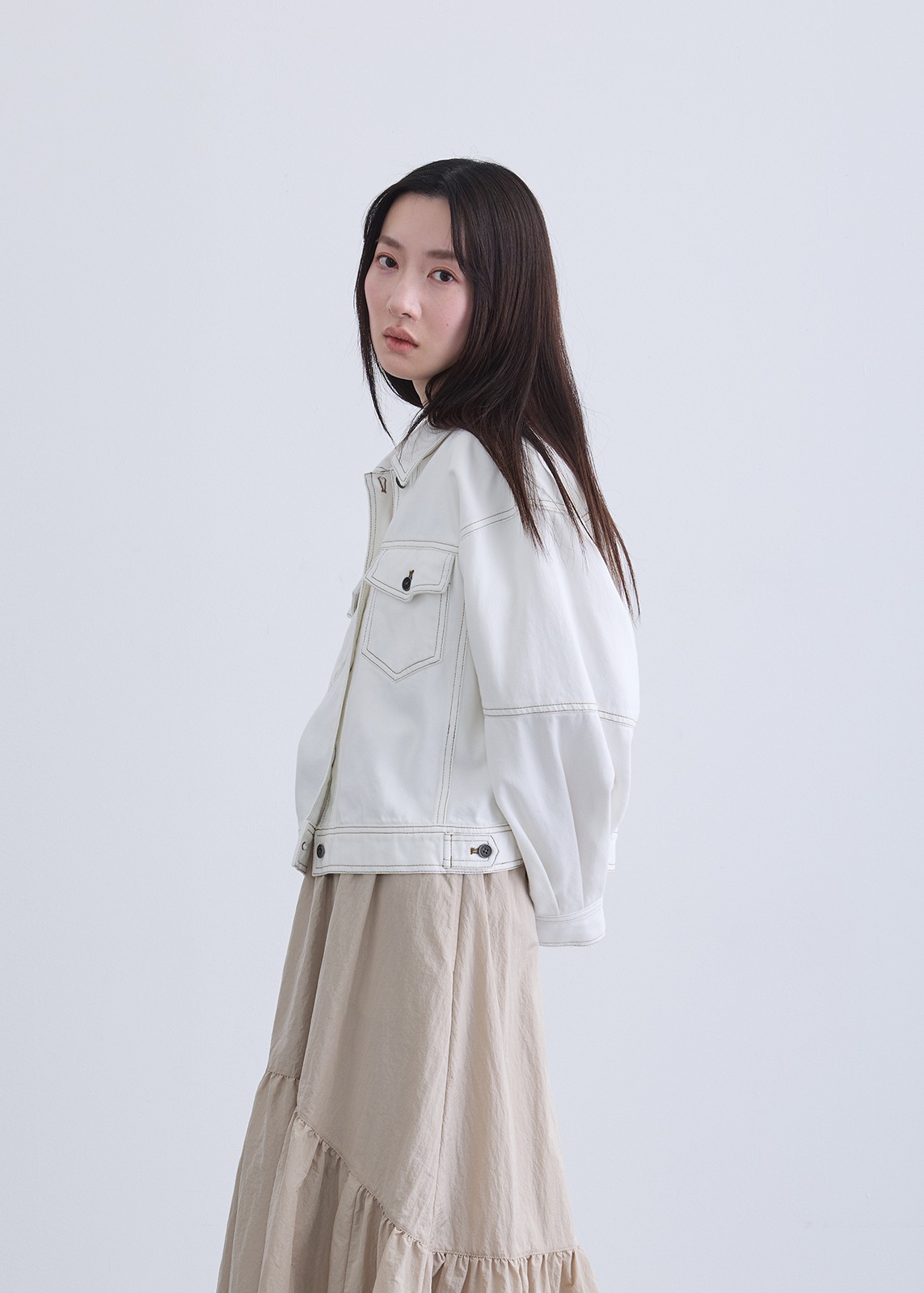 【Femicite】ドライ デニム Gジャン