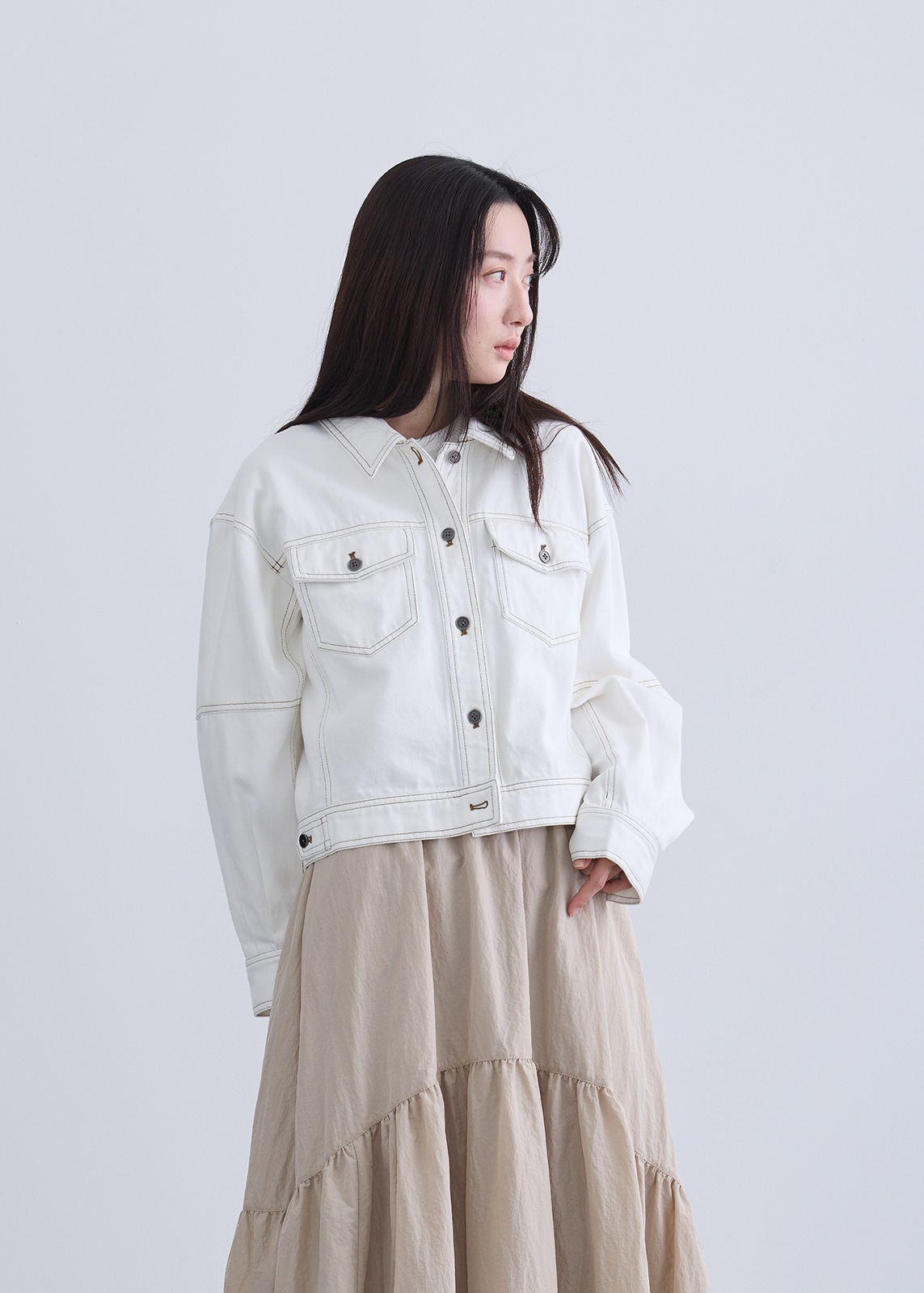 【Femicite】ドライ デニム Gジャン