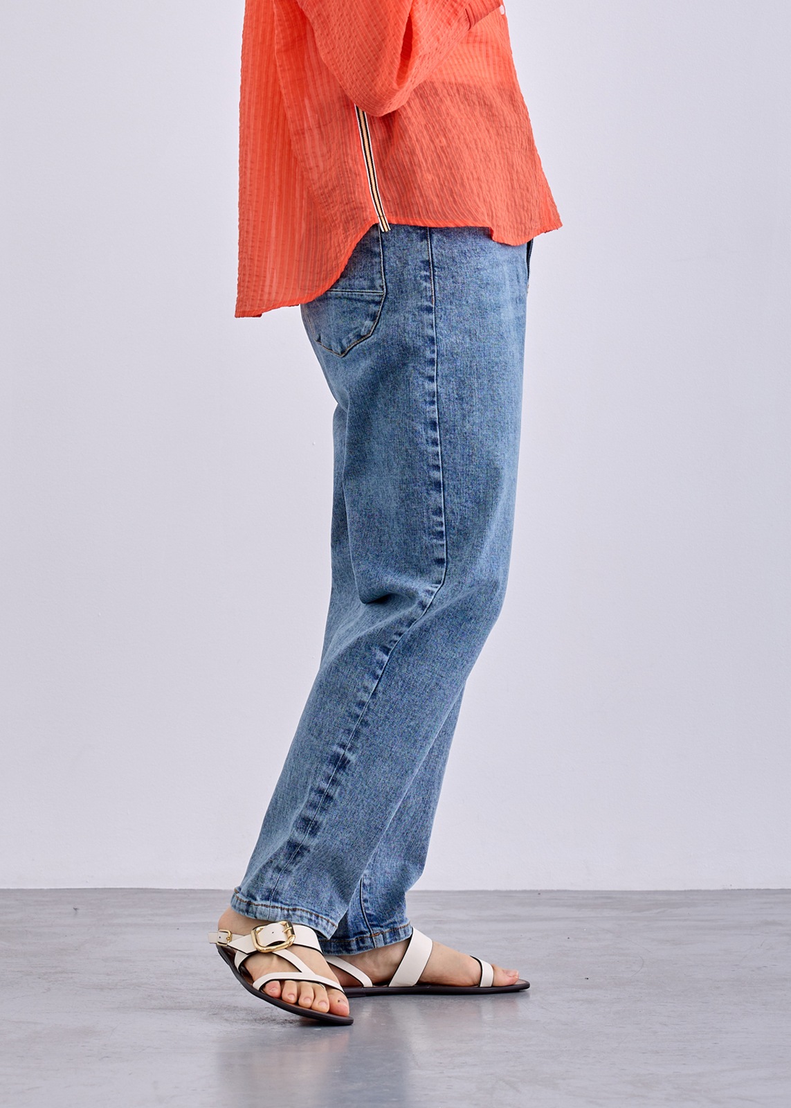 【LUISMARI】サイド テープ デニム