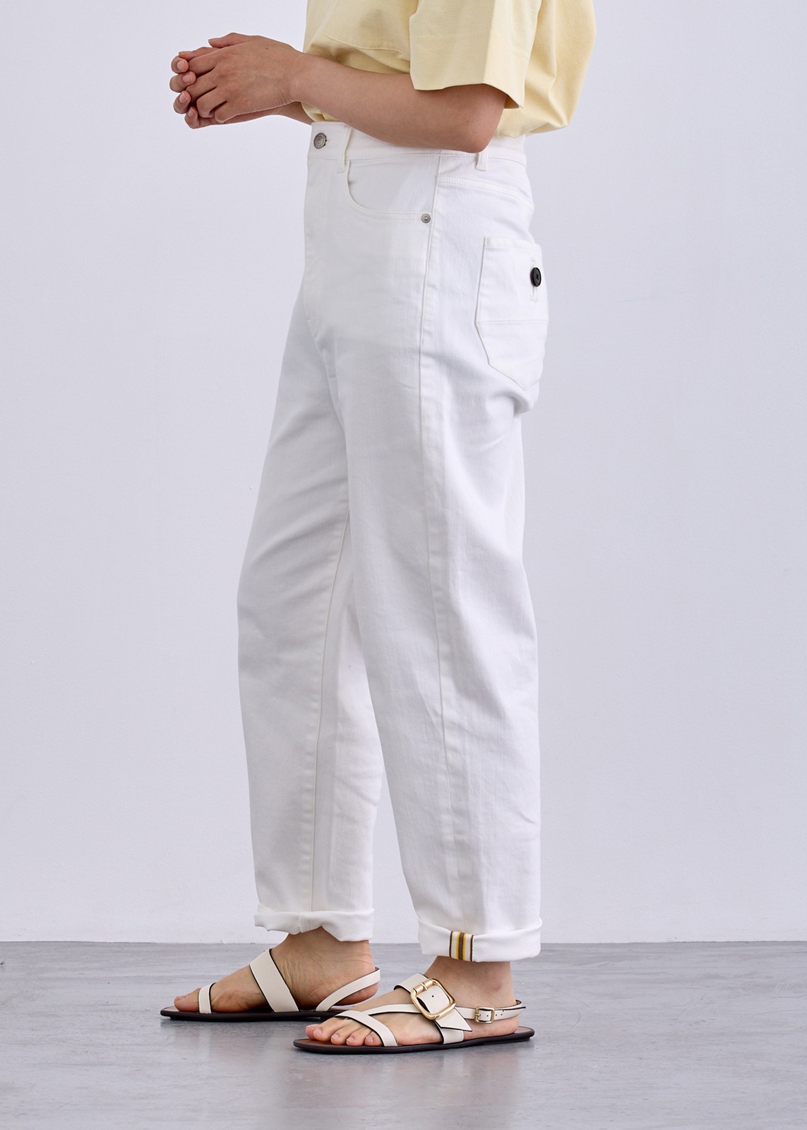 【LUISMARI】サイド テープ デニム