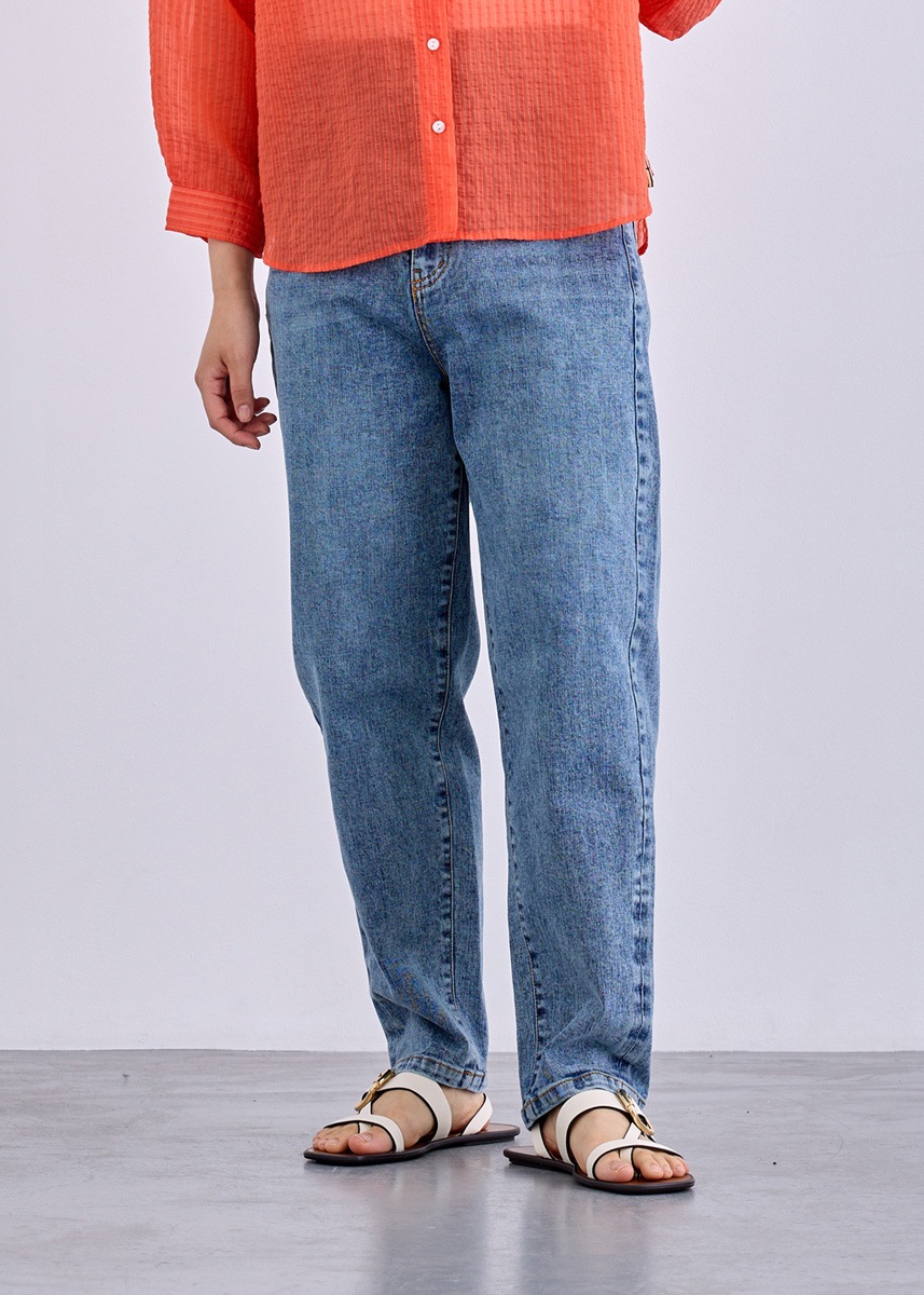 【LUISMARI】サイド テープ デニム