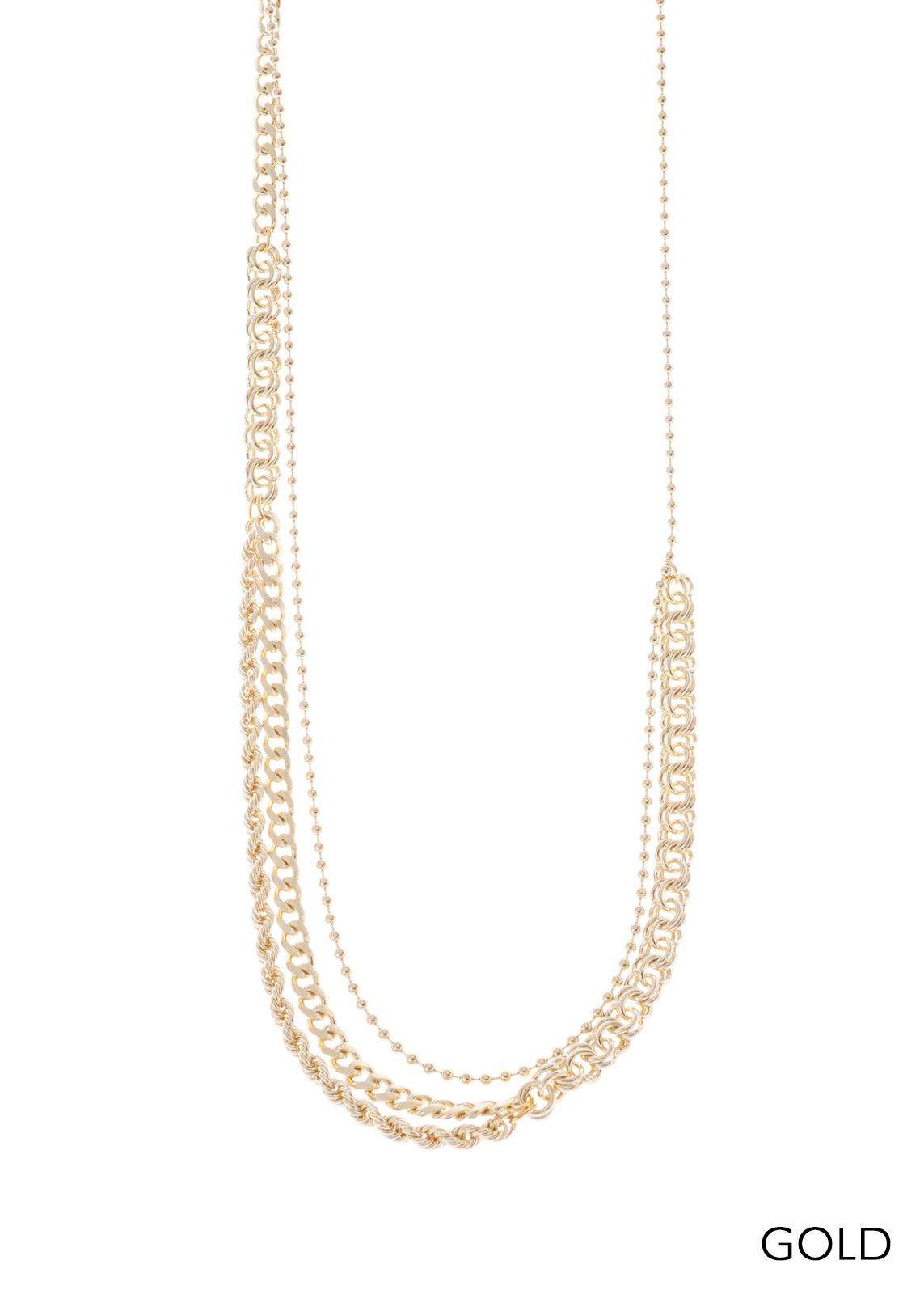 【Sea`ds Mara】レイヤー チェーン ロング ネックレス