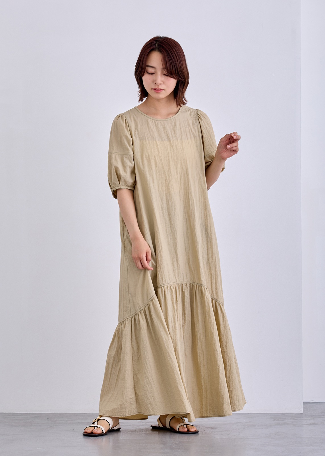 【Femicite】 ライトタフタワンピース