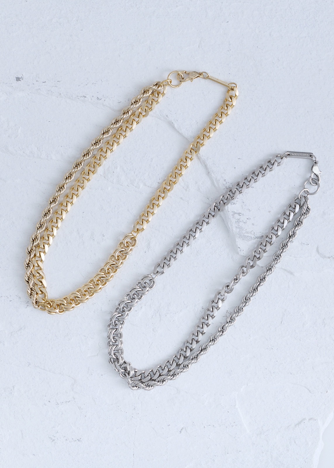 【Sea`ds Mara】レイヤー チェーン ショート ネックレス