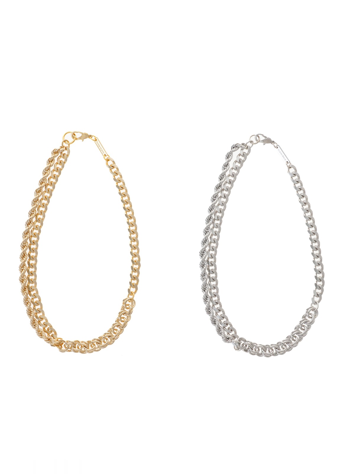 【Sea`ds Mara】レイヤー チェーン ショート ネックレス