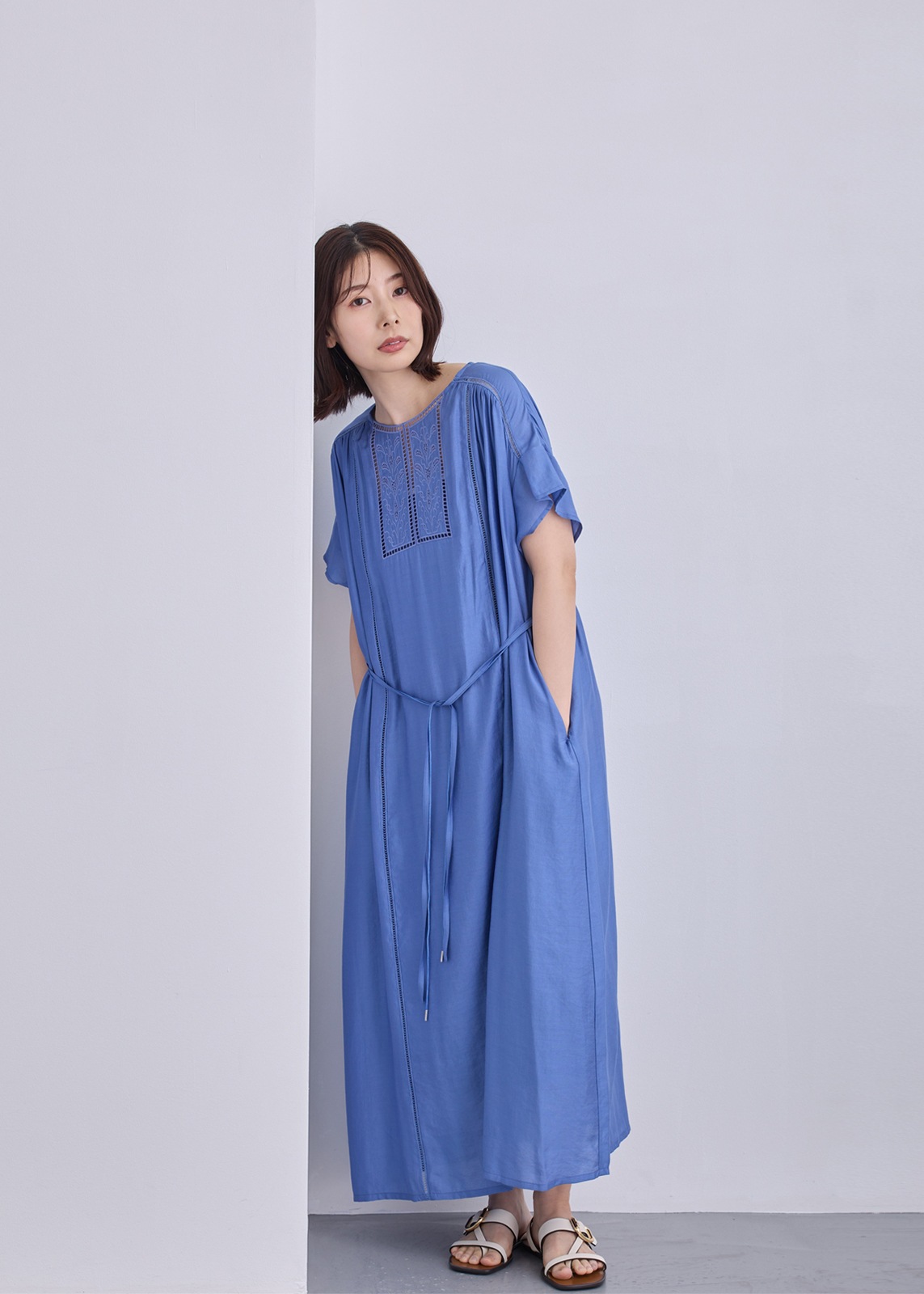 【KOOS】カット レース ワンピース